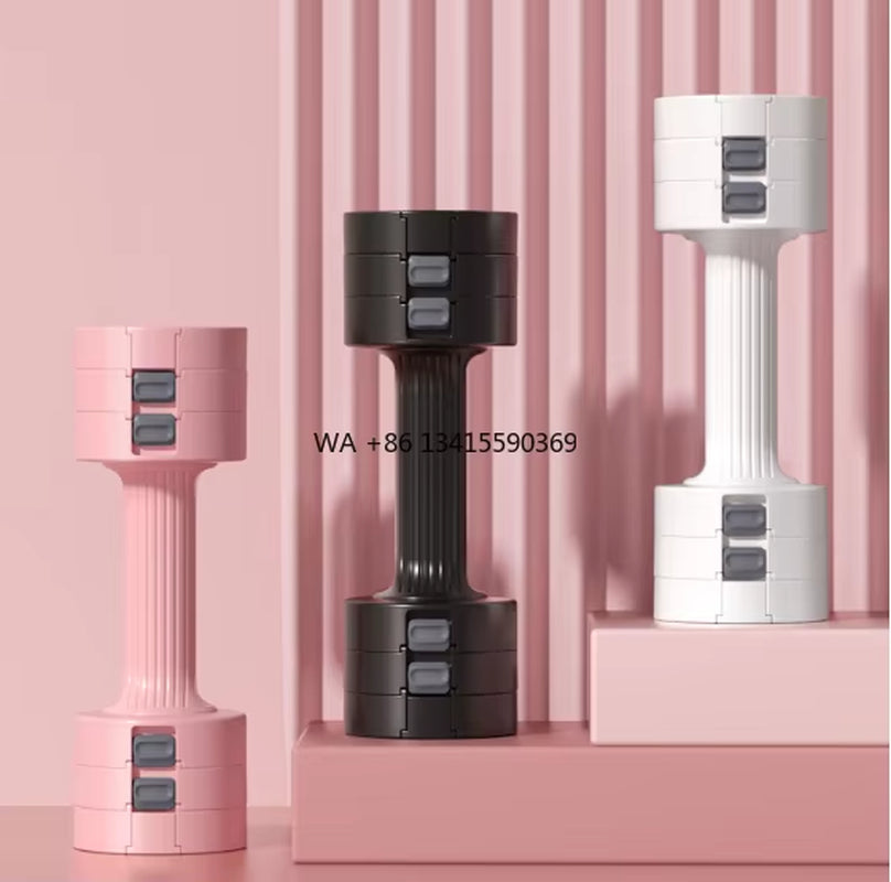 Adjustable Dumbbells Set 1 Pair 4-11Lb (2-5Lb Each) Free Weights Weight Set of 2 for Women Fast Adjust Dumbbell Arms Exercise