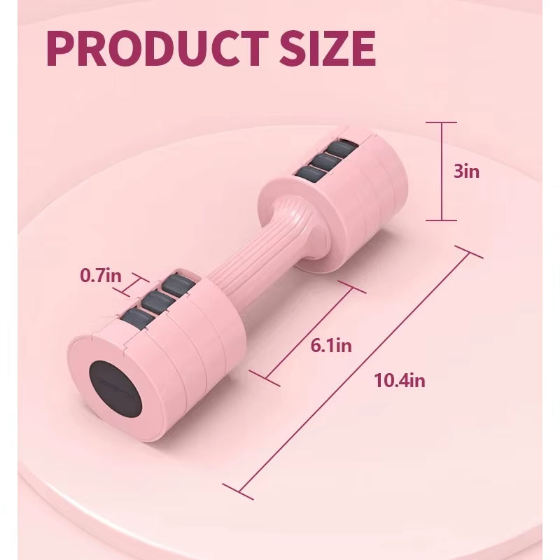 Adjustable Dumbbells Set 1 Pair 4-11Lb (2-5Lb Each) Free Weights Weight Set of 2 for Women Fast Adjust Dumbbell Arms Exercise