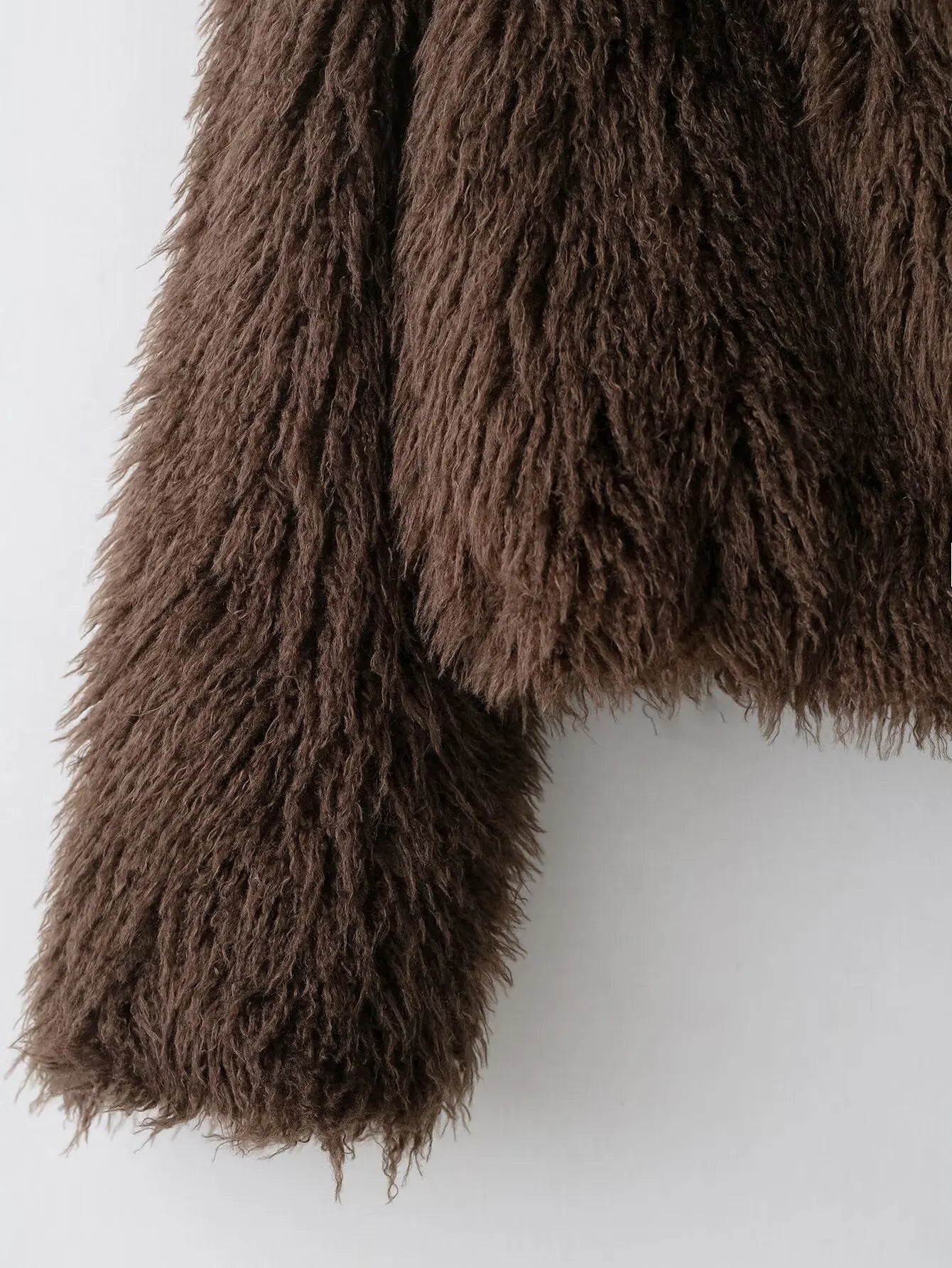 Women Elegant Faux Fur Coat Warm Fluffy Loose Long Sleeve Lapel Jacket Autumn Winter Fashion High Street Lady Outerwear