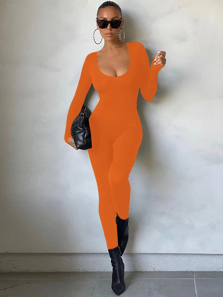 ES LIFESTYLE Knit Slim-Fit Jumpsuit – High Street Autumn Winter | ES Lifestyle