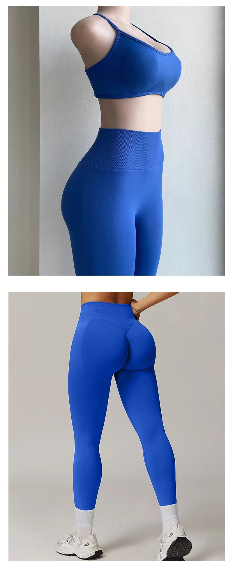 ES LIFESTYLE Women's High Waist Yoga Leggings Seamless High Stretchy Butt Lifting Breathable Sports Pants for Women Gym Leggings