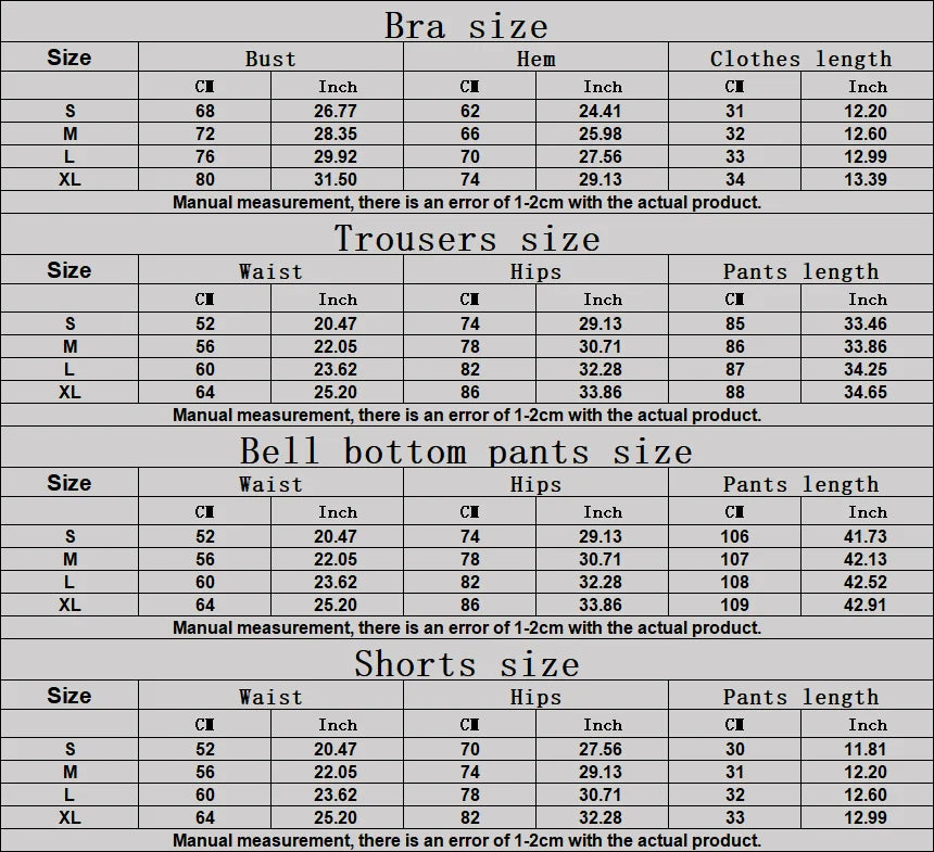 ES LIFESTYLE Women's Clothes 2 Pieces Workout Tracksuit Yoga Set Sportswear Gym Clothing High Waist Bell-bottoms Sexy Fitness Bta Sports Suit