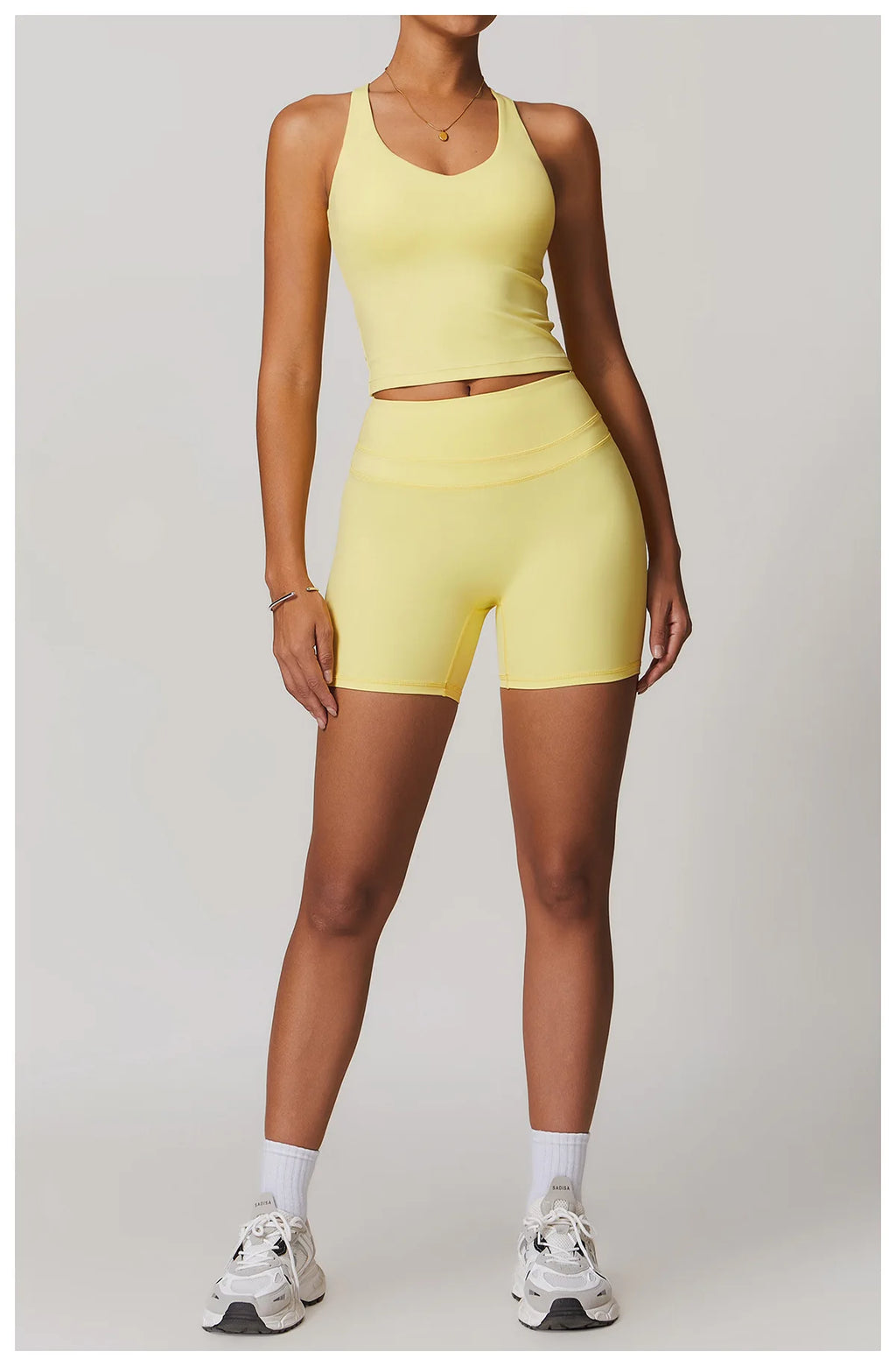 ES LIFESTYLE 2 Pieces Sportswear Women Yoga Set Gym Clothes Sportswear Yoga Suits Fitness Set Tracksuits Sports Bra Gym Leggings