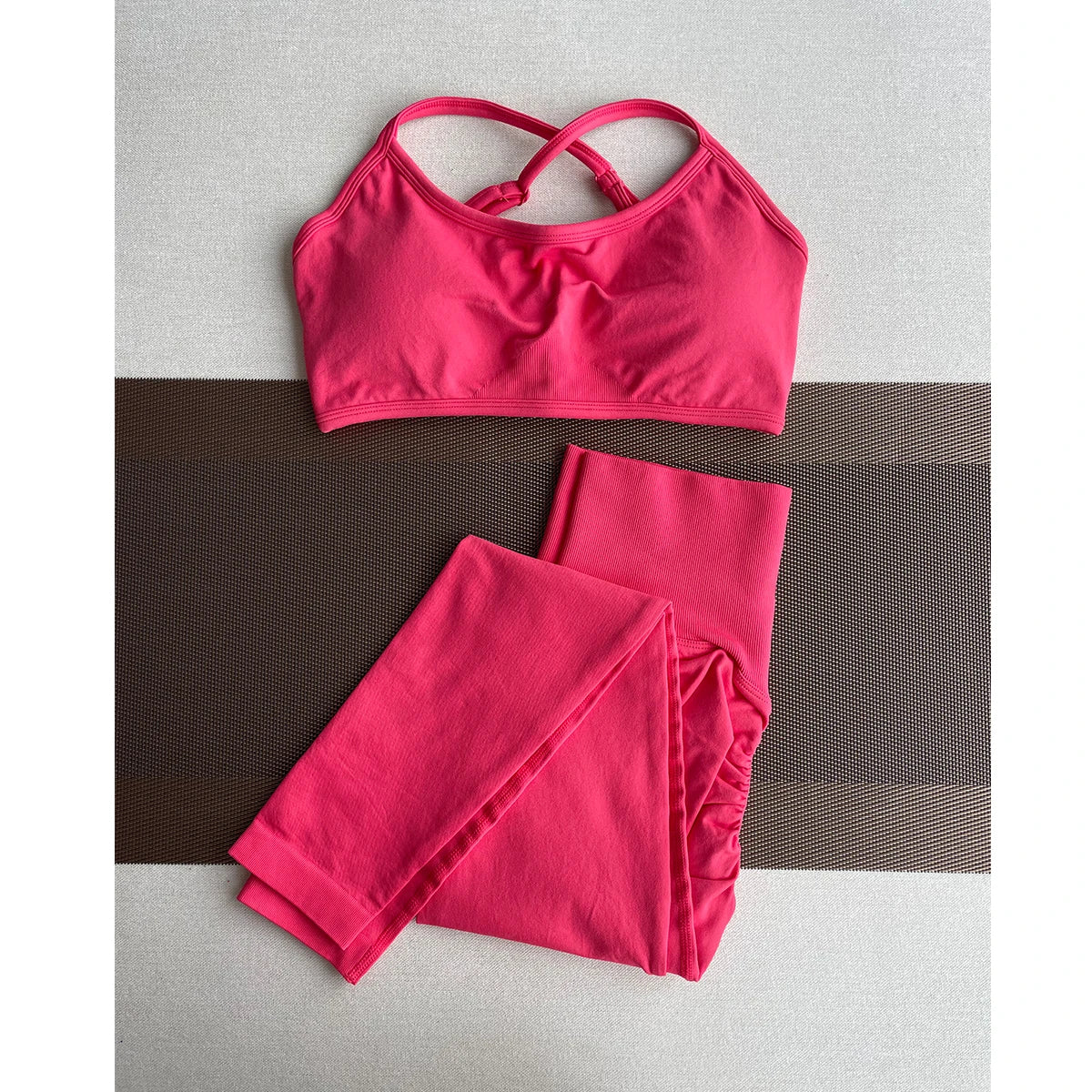 ES LIFESTYLE Women's High Waist Yoga Leggings Seamless High Stretchy Butt Lifting Breathable Sports Pants for Women Gym Leggings