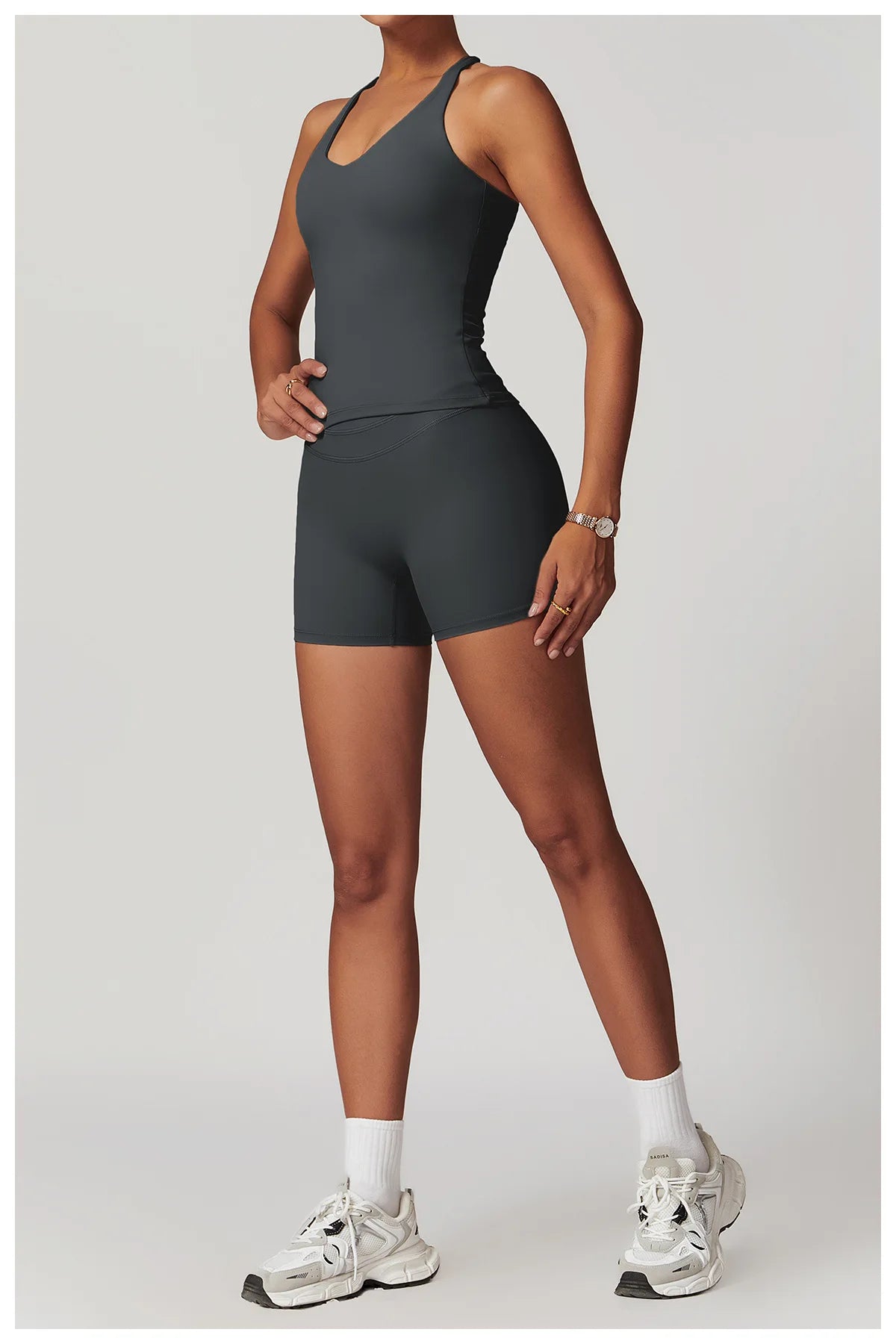 ES LIFESTYLE 2 Pieces Sportswear Women Yoga Set Gym Clothes Sportswear Yoga Suits Fitness Set Tracksuits Sports Bra Gym Leggings