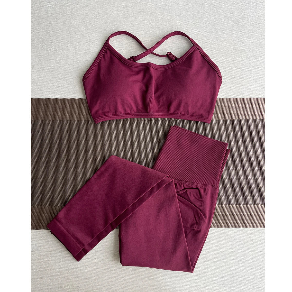 ES LIFESTYLE Women's High Waist Yoga Leggings Seamless High Stretchy Butt Lifting Breathable Sports Pants for Women Gym Leggings