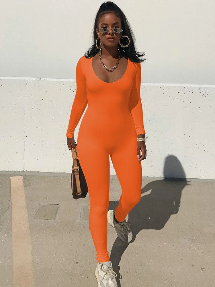 ES LIFESTYLE Knit Slim-Fit Jumpsuit – High Street Autumn Winter | ES Lifestyle