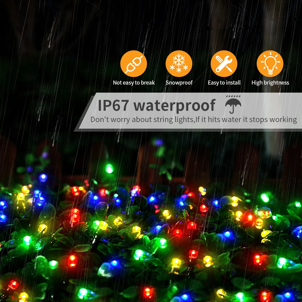✨ ES Holiday StarString™ – Ultra-Bright 24V Waterproof LED String Lights (IP65)