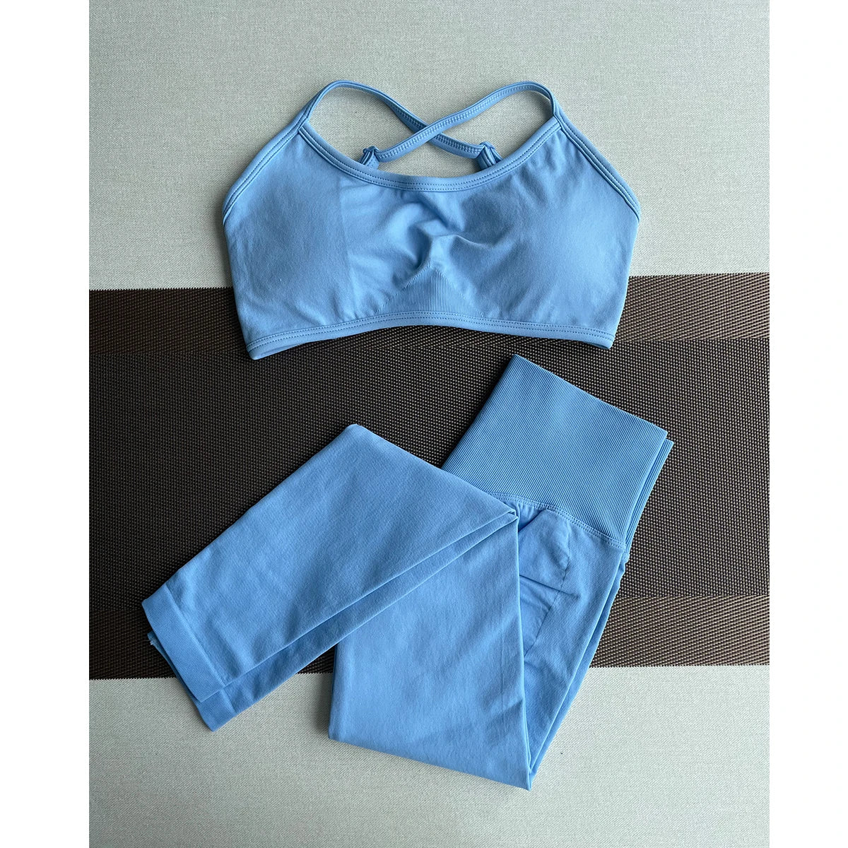 ES LIFESTYLE Women's High Waist Yoga Leggings Seamless High Stretchy Butt Lifting Breathable Sports Pants for Women Gym Leggings