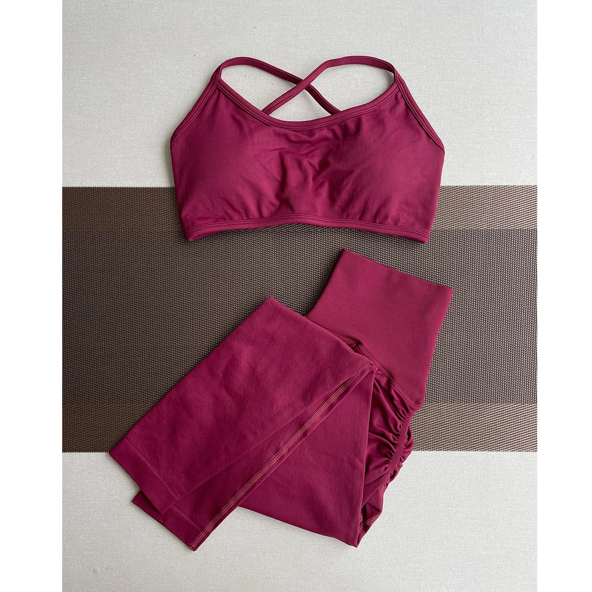 ES LIFESTYLE Women's High Waist Yoga Leggings Seamless High Stretchy Butt Lifting Breathable Sports Pants for Women Gym Leggings