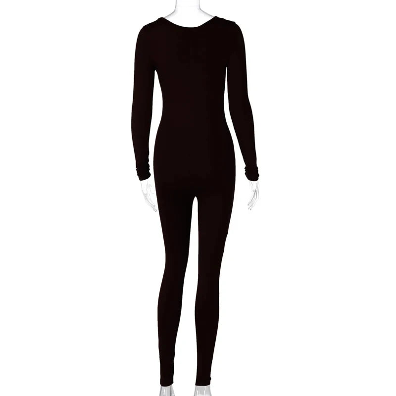 ES LIFESTYLE Knit Slim-Fit Jumpsuit – High Street Autumn Winter | ES Lifestyle
