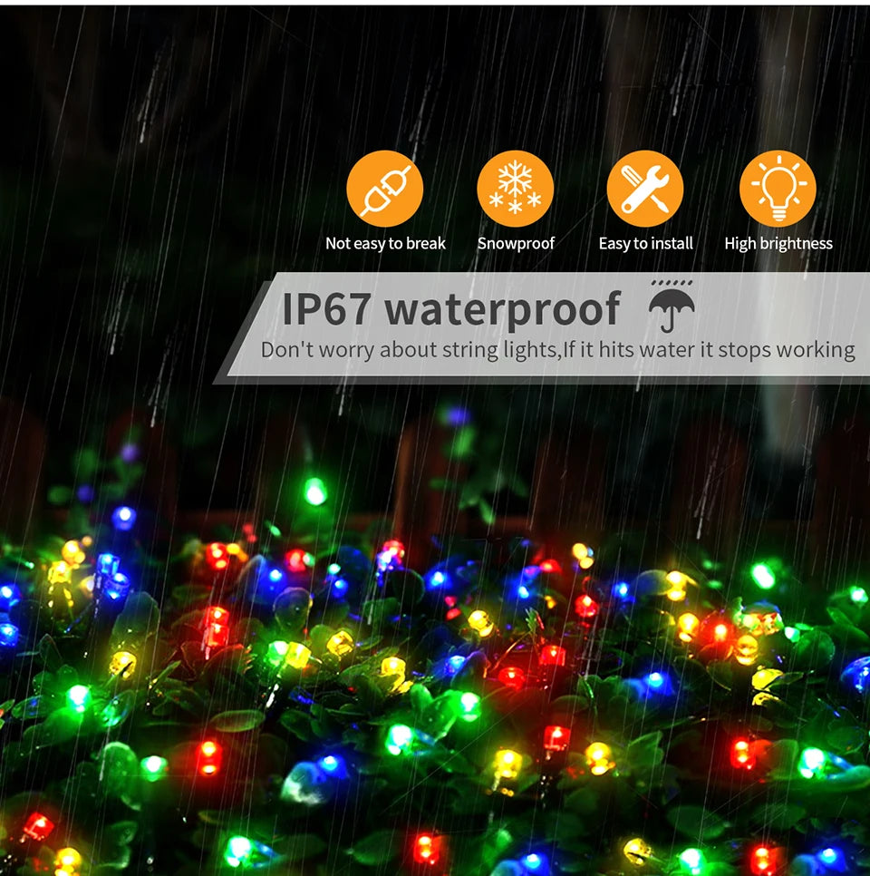 ✨ ES Holiday StarString™ – Ultra-Bright 24V Waterproof LED String Lights (IP65)