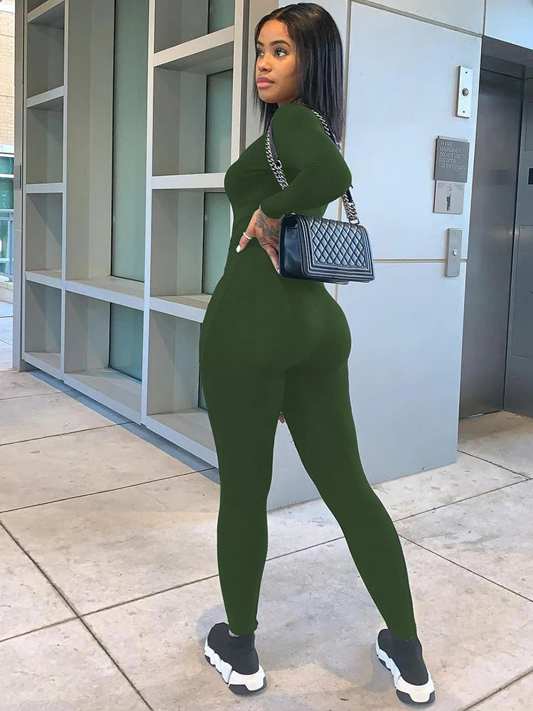 ES LIFESTYLE Knit Slim-Fit Jumpsuit – High Street Autumn Winter | ES Lifestyle