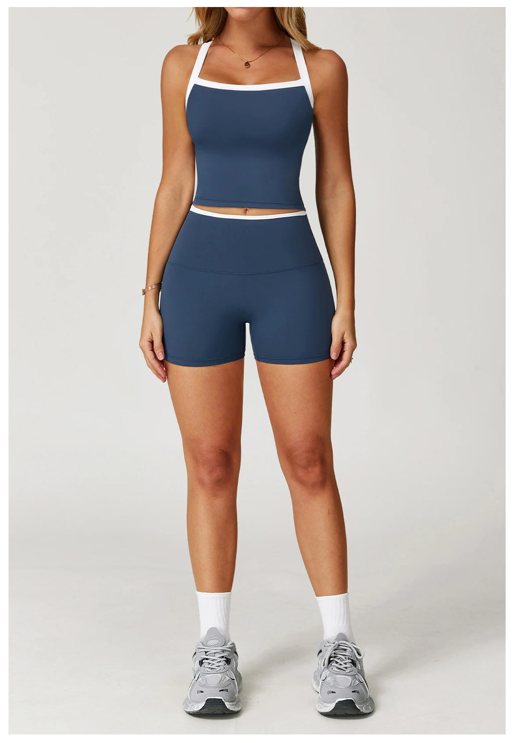 ES LIFESTYLE Women's Clothes 2 Pieces Workout Tracksuit Yoga Set Sportswear Gym Clothing High Waist Bell-bottoms Sexy Fitness Bta Sports Suit