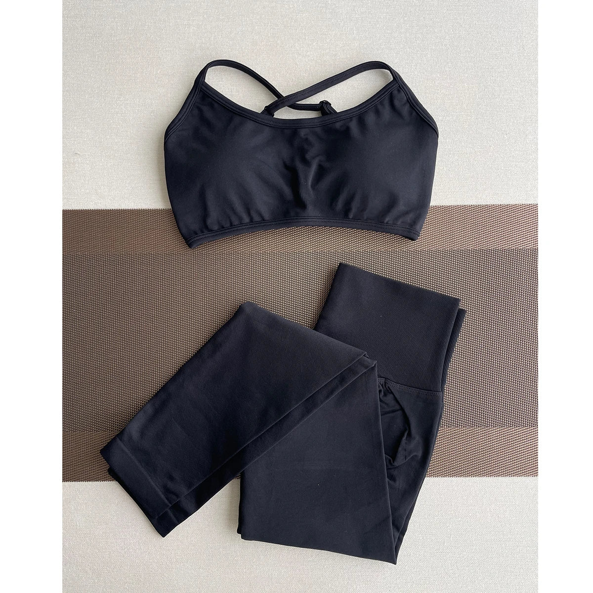 ES LIFESTYLE Women's High Waist Yoga Leggings Seamless High Stretchy Butt Lifting Breathable Sports Pants for Women Gym Leggings