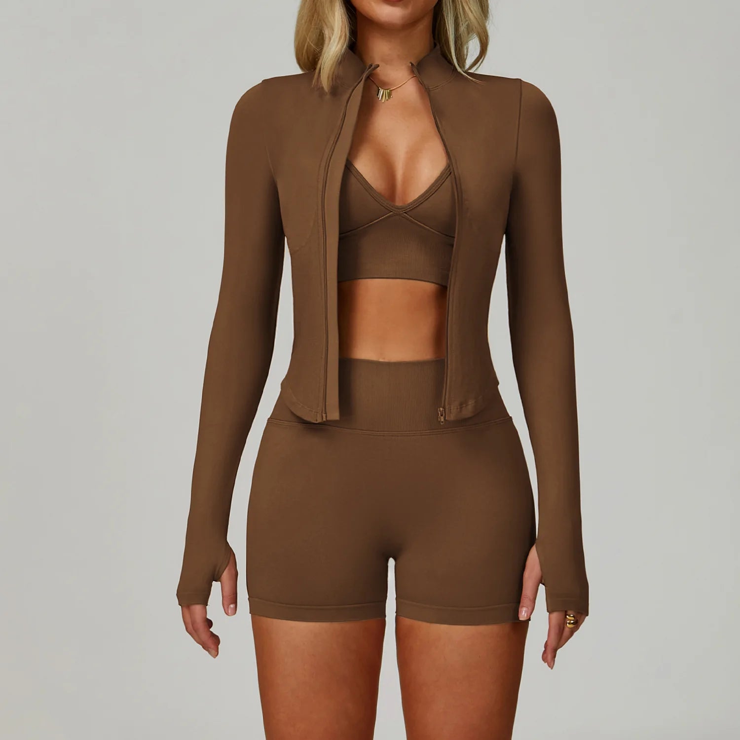 ES LIFESTYLE Seamless Sports Set Women's Fitness 2/3PCS Yoga Suit Sportswear Running Bra Workout Scrunch Butt Leggings Gym Athletic Wear