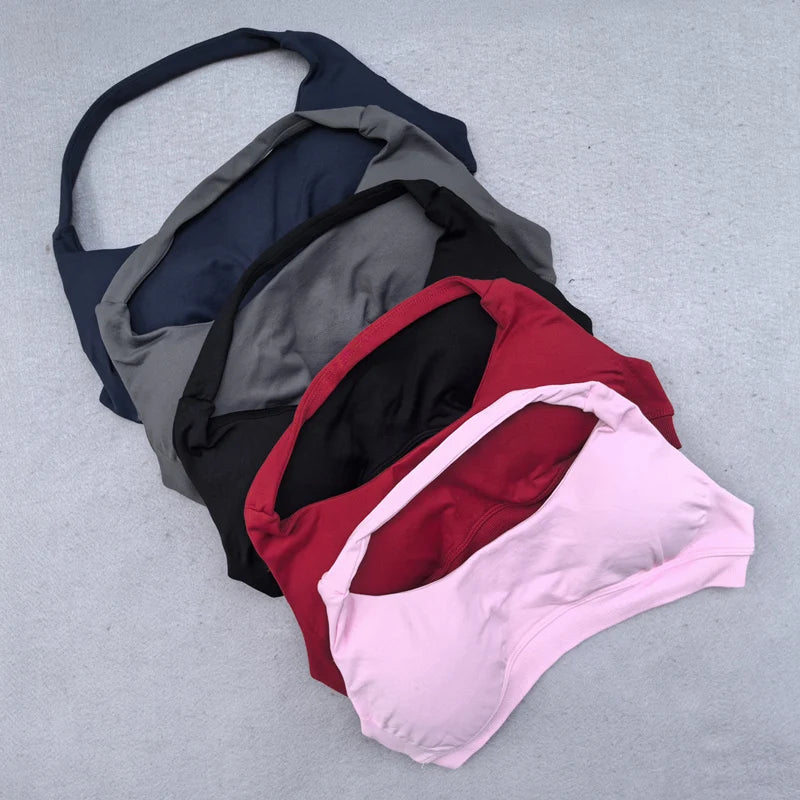 ES LIFESTYLE Shorts Set 2 Pieces Seamless Yoga Set Workout Tracksuit Women Halter Sport Bra And Low Waist Scrunch Bum Gym Shorts Suits