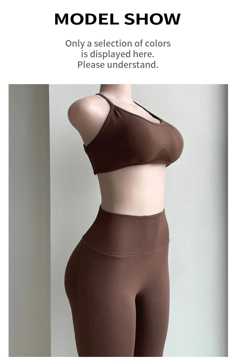 ES LIFESTYLE Women's High Waist Yoga Leggings Seamless High Stretchy Butt Lifting Breathable Sports Pants for Women Gym Leggings