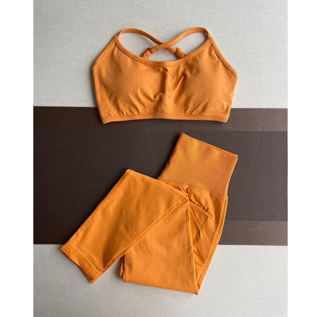 ES LIFESTYLE Women's High Waist Yoga Leggings Seamless High Stretchy Butt Lifting Breathable Sports Pants for Women Gym Leggings