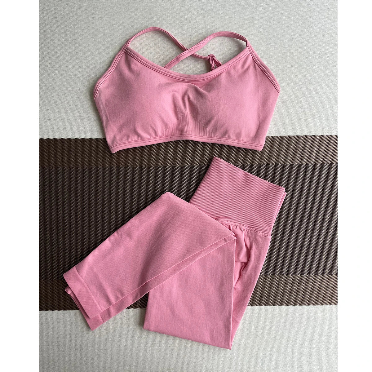 ES LIFESTYLE Women's High Waist Yoga Leggings Seamless High Stretchy Butt Lifting Breathable Sports Pants for Women Gym Leggings