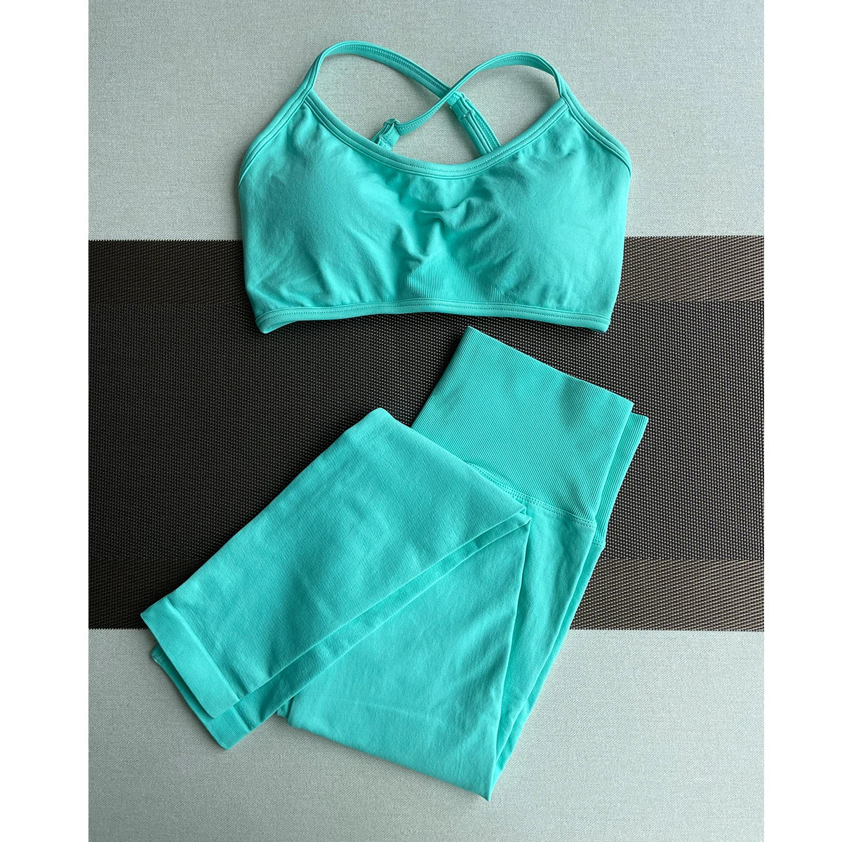 ES LIFESTYLE Women's High Waist Yoga Leggings Seamless High Stretchy Butt Lifting Breathable Sports Pants for Women Gym Leggings