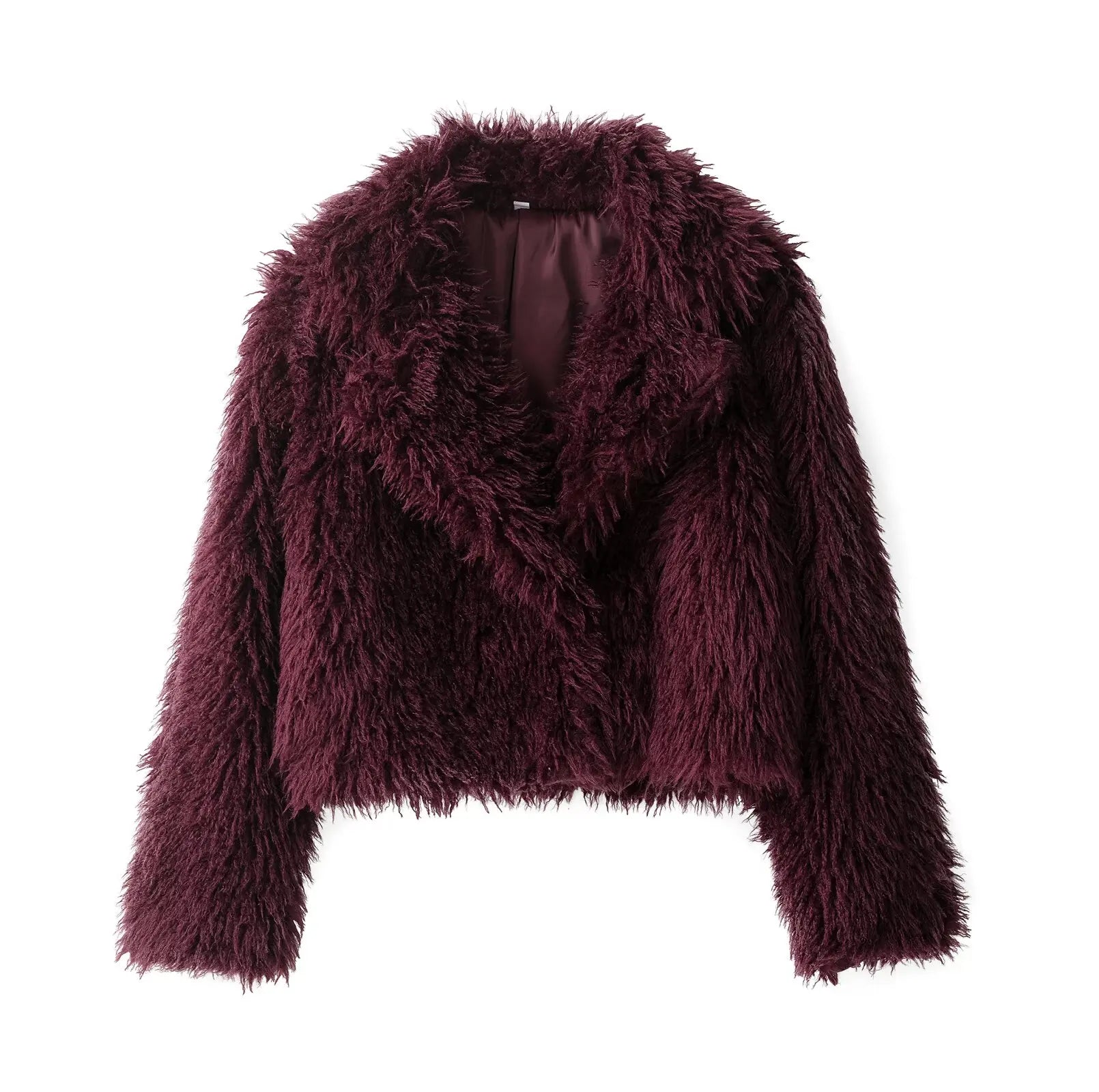 Women Elegant Faux Fur Coat Warm Fluffy Loose Long Sleeve Lapel Jacket Autumn Winter Fashion High Street Lady Outerwear