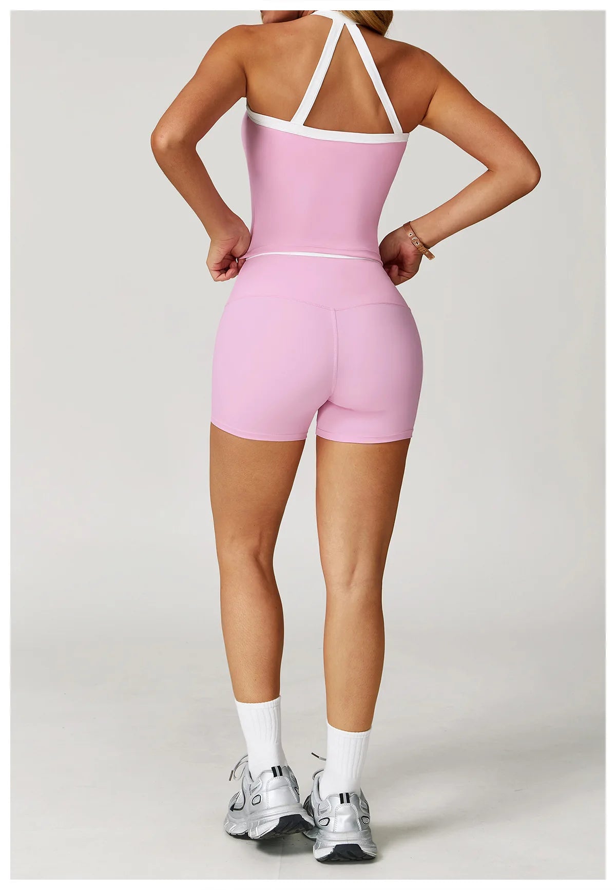 ES LIFESTYLE Women's Clothes 2 Pieces Workout Tracksuit Yoga Set Sportswear Gym Clothing High Waist Bell-bottoms Sexy Fitness Bta Sports Suit