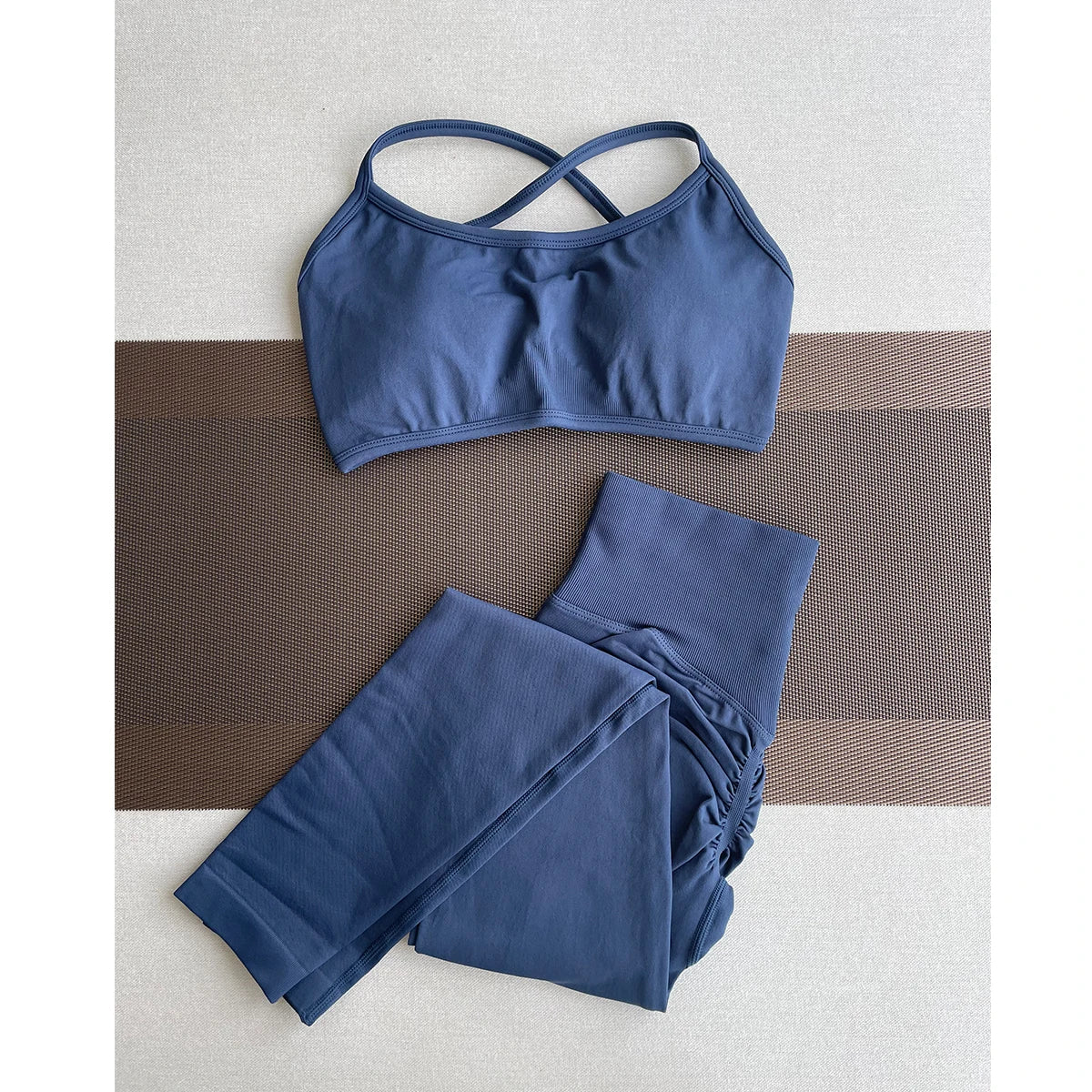 ES LIFESTYLE Women's High Waist Yoga Leggings Seamless High Stretchy Butt Lifting Breathable Sports Pants for Women Gym Leggings