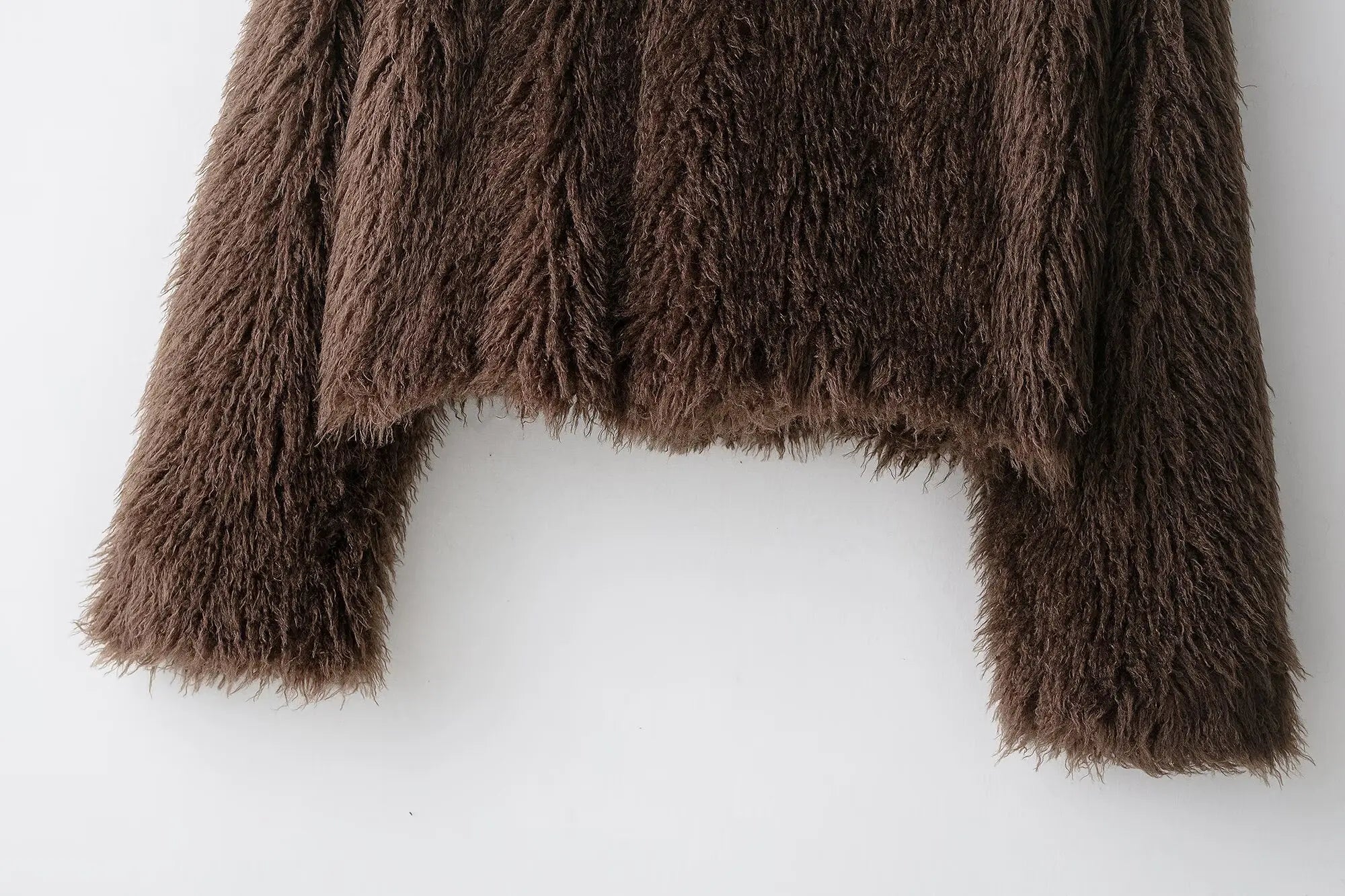 Women Elegant Faux Fur Coat Warm Fluffy Loose Long Sleeve Lapel Jacket Autumn Winter Fashion High Street Lady Outerwear