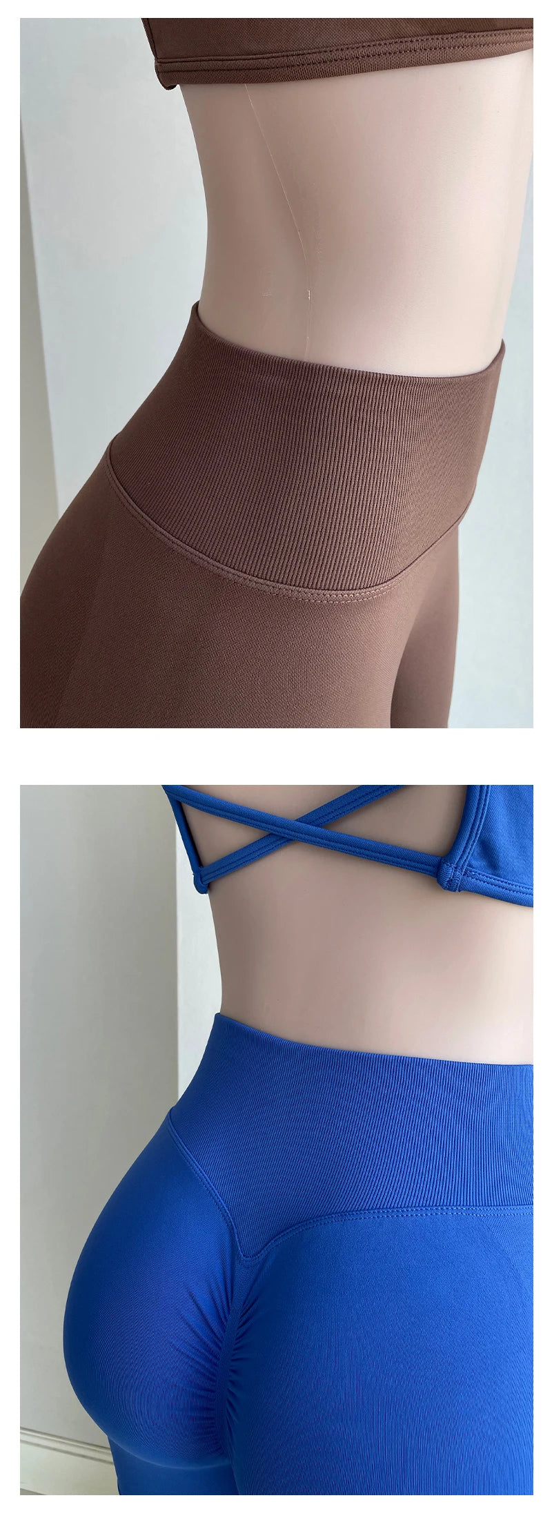 ES LIFESTYLE Women's High Waist Yoga Leggings Seamless High Stretchy Butt Lifting Breathable Sports Pants for Women Gym Leggings