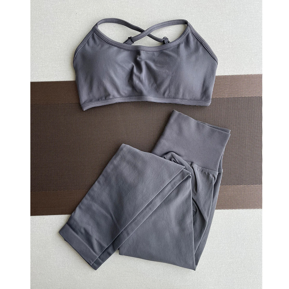 ES LIFESTYLE Women's High Waist Yoga Leggings Seamless High Stretchy Butt Lifting Breathable Sports Pants for Women Gym Leggings