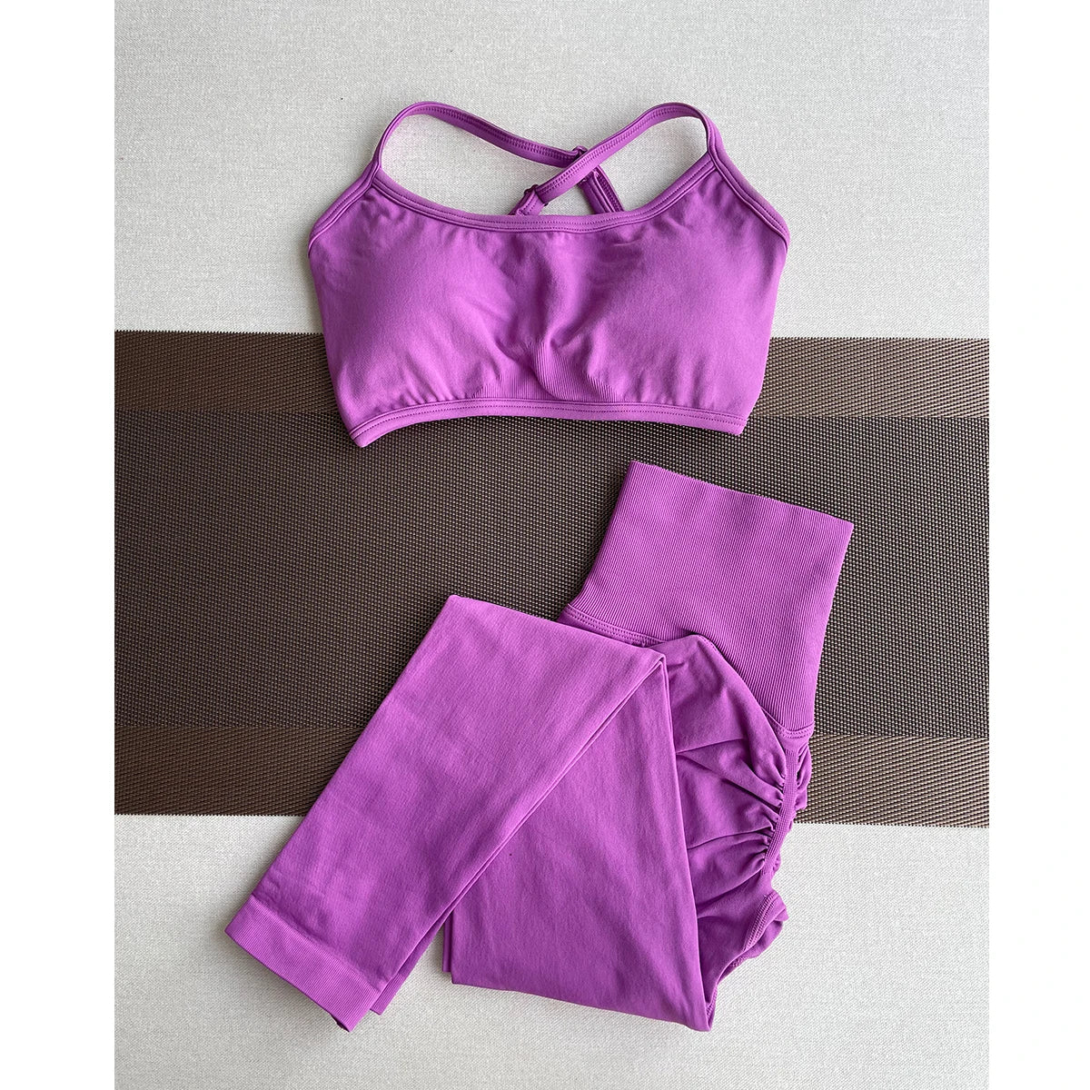 ES LIFESTYLE Women's High Waist Yoga Leggings Seamless High Stretchy Butt Lifting Breathable Sports Pants for Women Gym Leggings