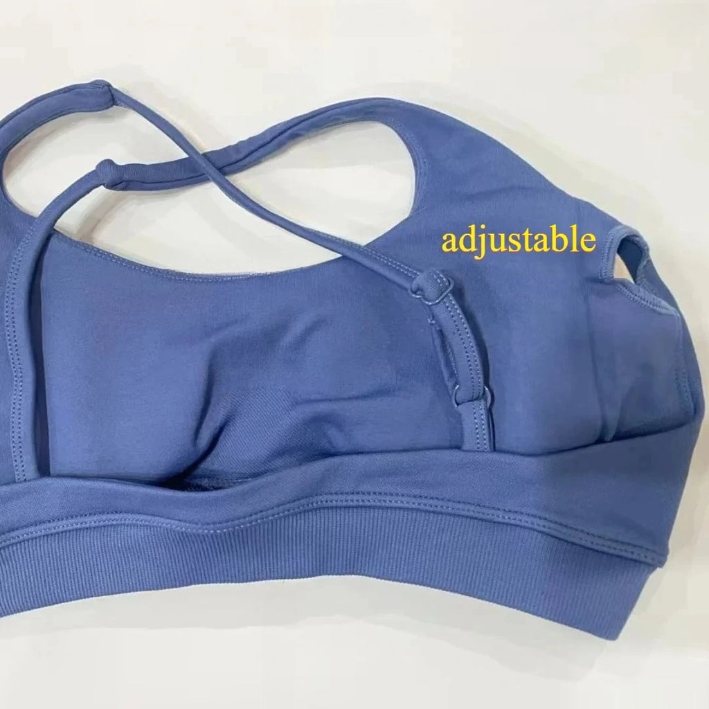 ES LIFESTYLE Seamless 2 Pieces Women Yoga Bras Pants Sets Asymmetric Sports Crop Top Hip Lift Scrunch Butt Gym Leggings Quick Dry Set