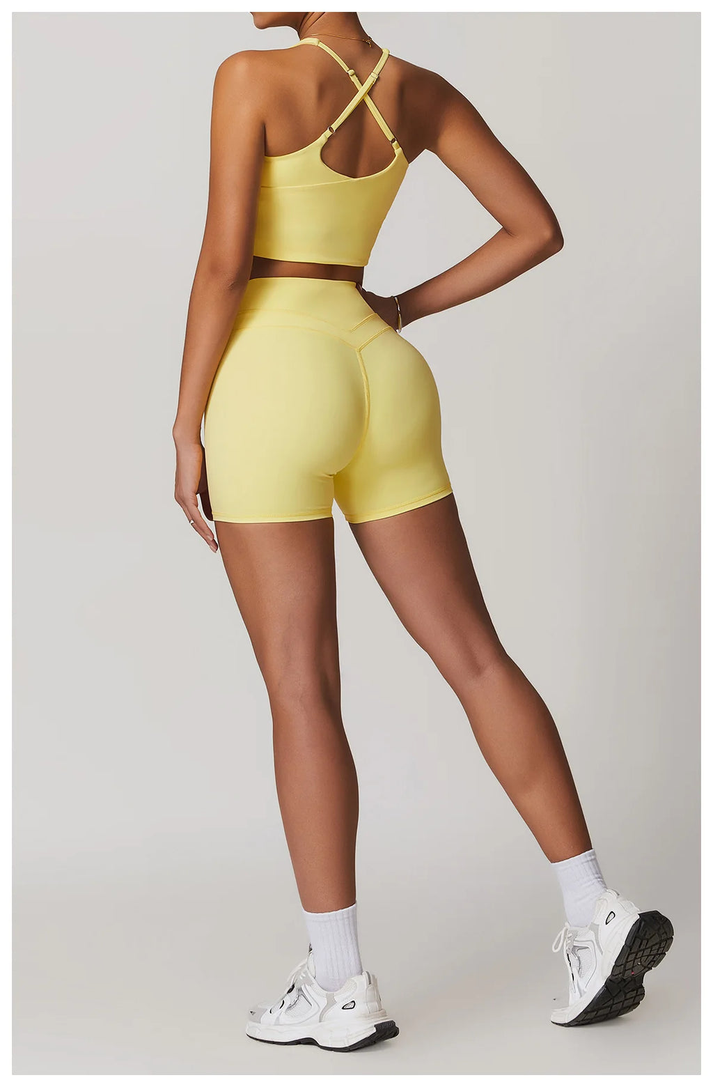 ES LIFESTYLE 2 Pieces Sportswear Women Yoga Set Gym Clothes Sportswear Yoga Suits Fitness Set Tracksuits Sports Bra Gym Leggings