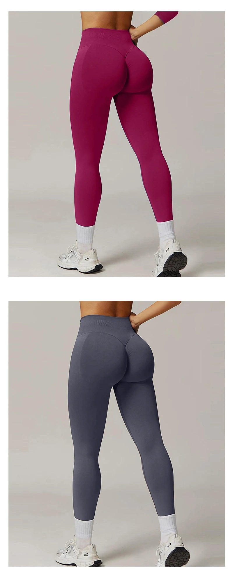 ES LIFESTYLE Women's High Waist Yoga Leggings Seamless High Stretchy Butt Lifting Breathable Sports Pants for Women Gym Leggings