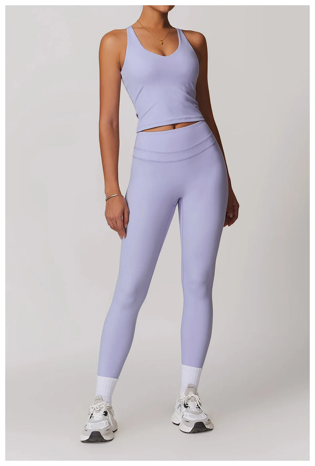 ES LIFESTYLE 2 Pieces Sportswear Women Yoga Set Gym Clothes Sportswear Yoga Suits Fitness Set Tracksuits Sports Bra Gym Leggings