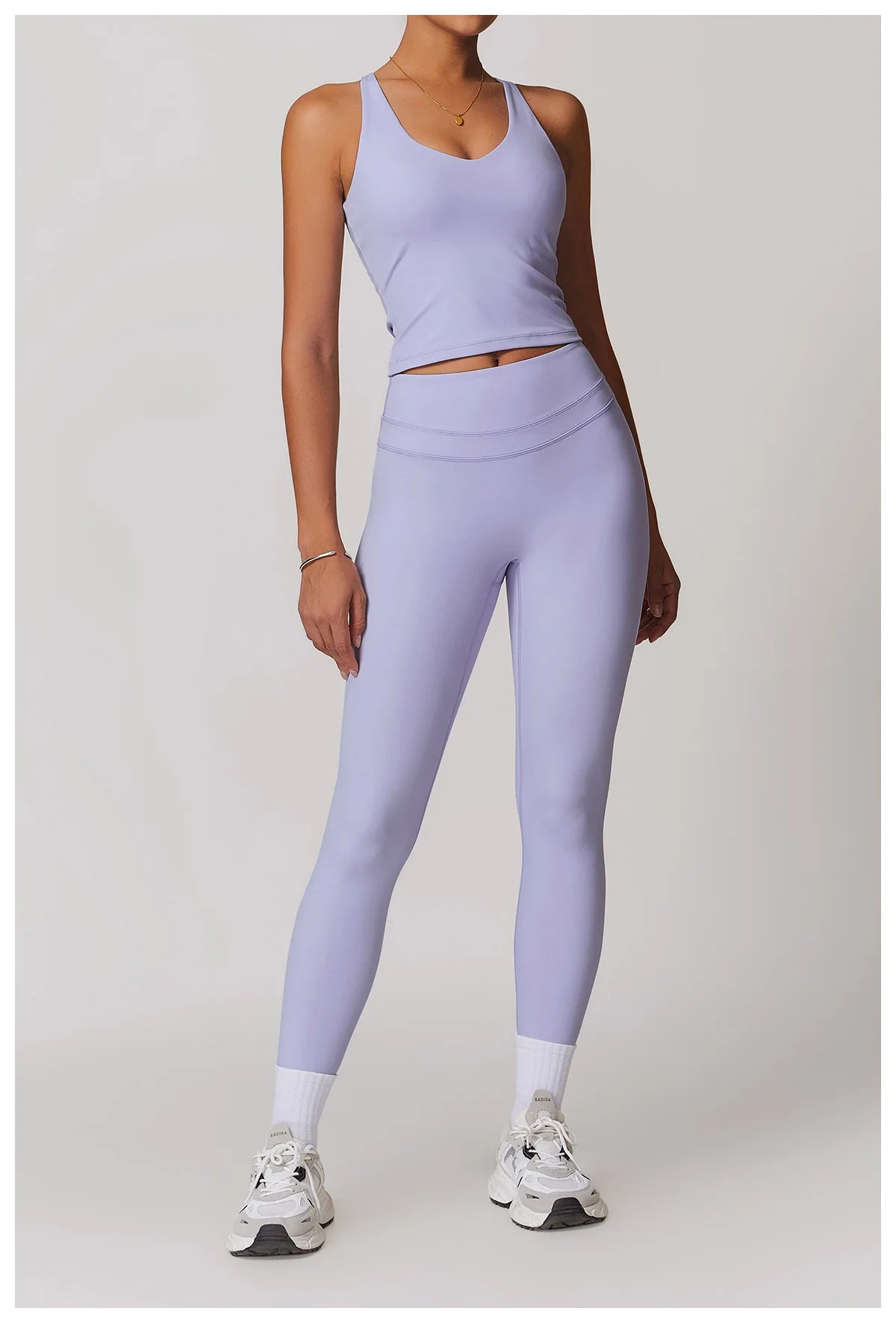 ES LIFESTYLE 2 Pieces Sportswear Women Yoga Set Gym Clothes Sportswear Yoga Suits Fitness Set Tracksuits Sports Bra Gym Leggings