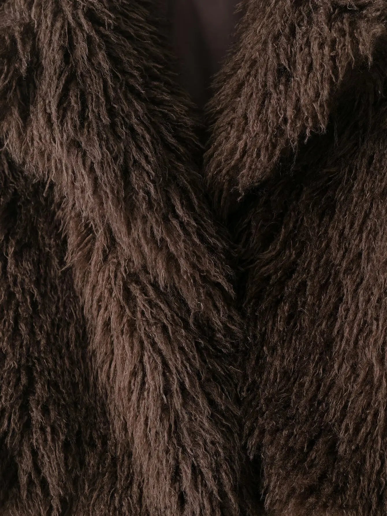 Women Elegant Faux Fur Coat Warm Fluffy Loose Long Sleeve Lapel Jacket Autumn Winter Fashion High Street Lady Outerwear