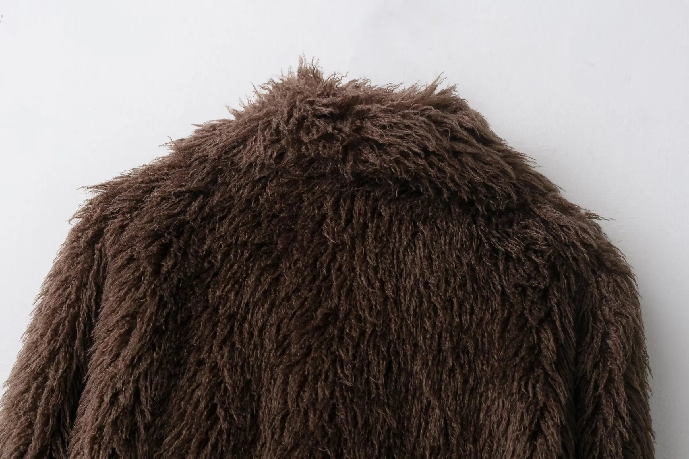 Women Elegant Faux Fur Coat Warm Fluffy Loose Long Sleeve Lapel Jacket Autumn Winter Fashion High Street Lady Outerwear