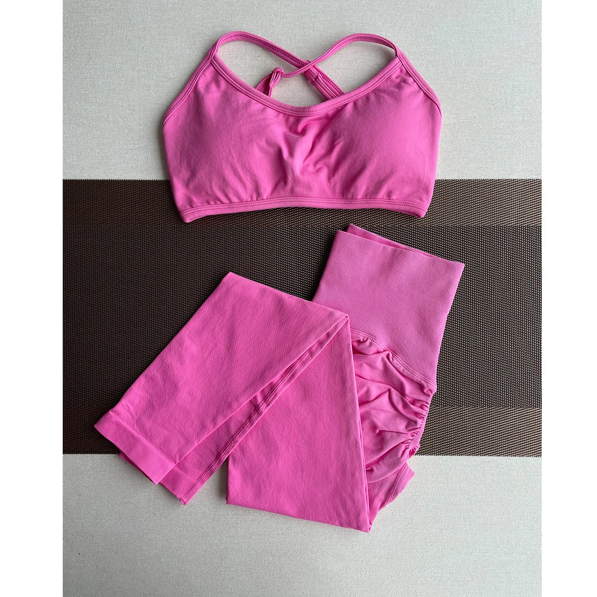 ES LIFESTYLE Women's High Waist Yoga Leggings Seamless High Stretchy Butt Lifting Breathable Sports Pants for Women Gym Leggings