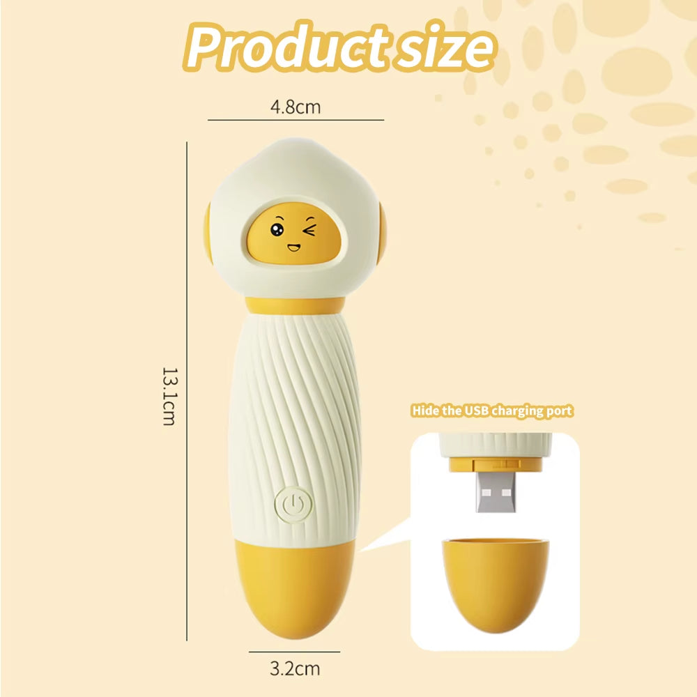 Multi Frequency Ultrasonic Vibration Charging Female G-Point Vibrator Used for Female Magnetic Honey Bean Stimulation Vibrator