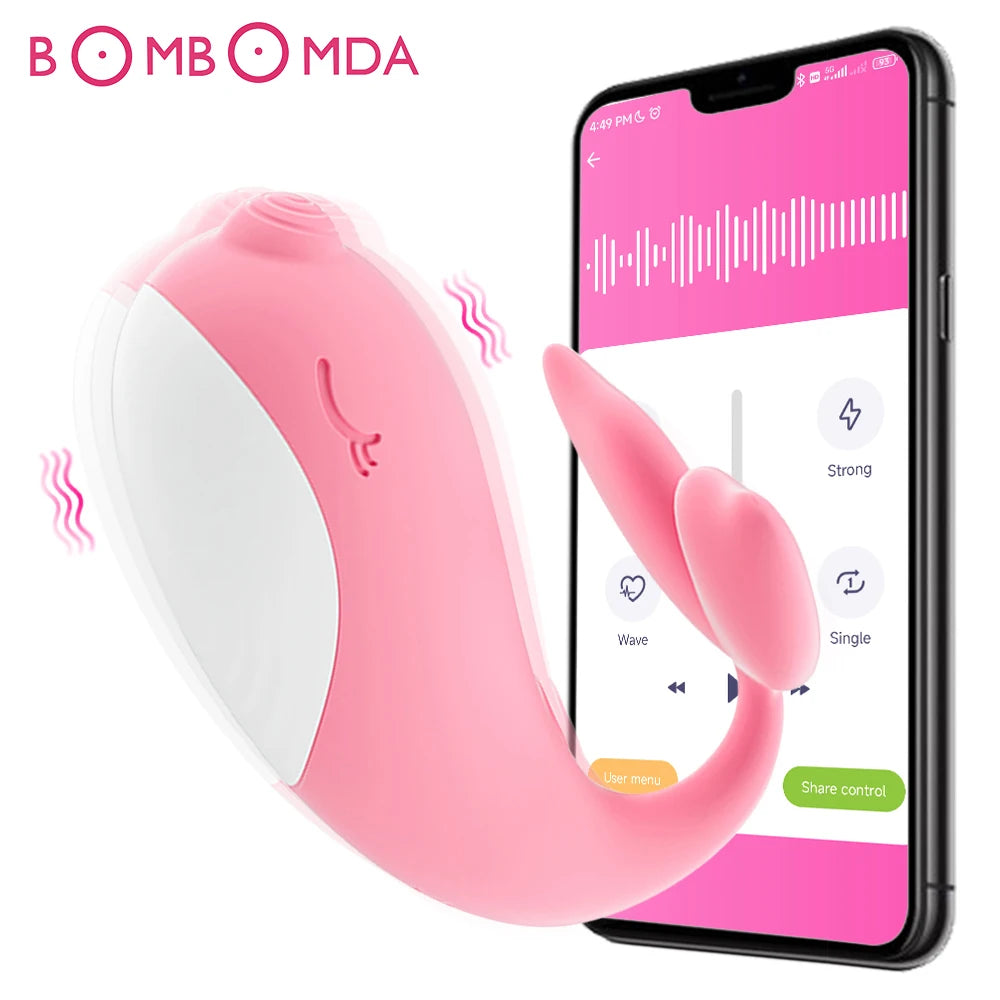 Wireless Bluetooth Vibrator for Women G Point Vibrator App Remote Control Wearable Vibrating Egg Clit Female Panties Sex Toys