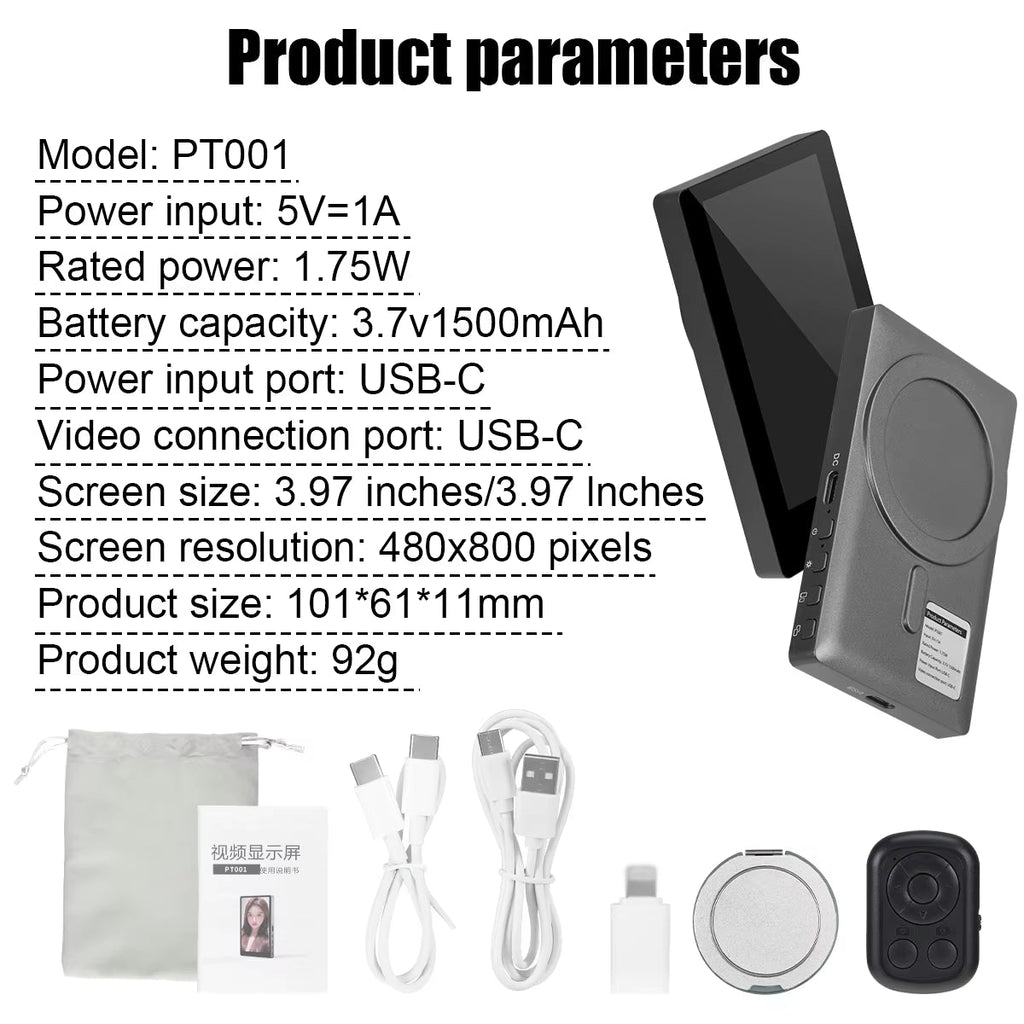 MagMount Vlog Rear Camera Screen