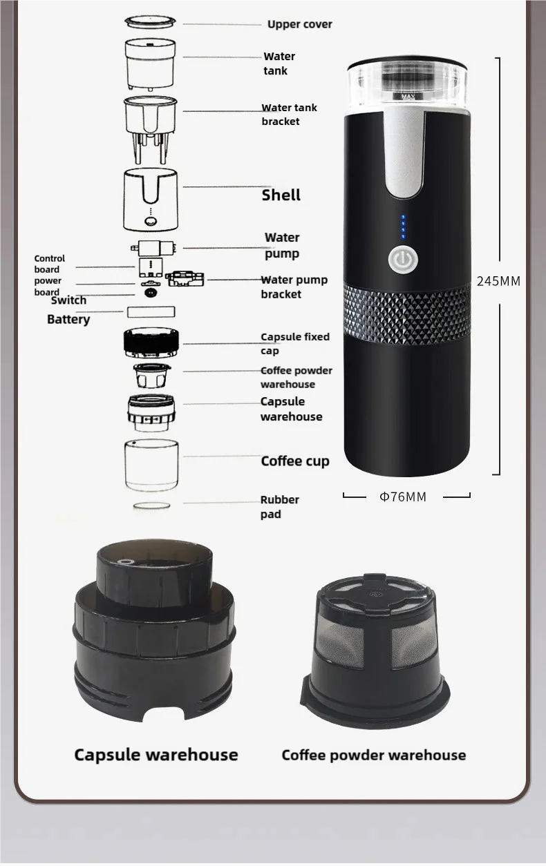 QuickBrew Portable Coffee Maker On-the-Go