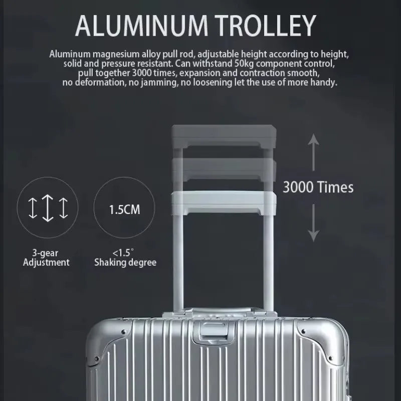 Rubicon Sleek Aluminum CarryOn Case
